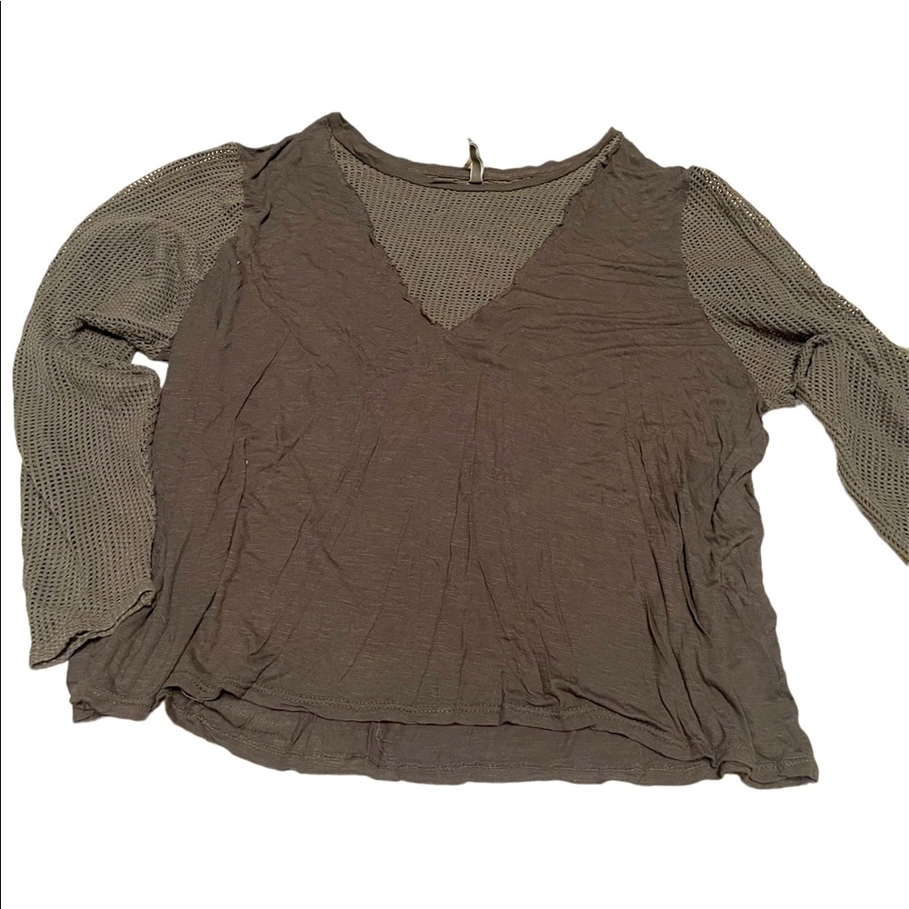 Womens top Med olive color